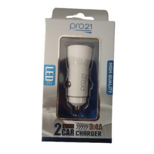 Cabezal Auto 2 USB 3.4A Pro21 (0015)